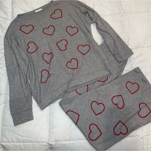 Heart Valentines Day lounge set by Phil Love